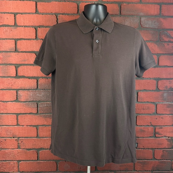Hugo Boss Polo Men's Medium‎ Slim Fit Brown - Picture 1 of 6